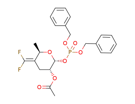 dibenzyl 2-O-acetyl-3,4,6-trideoxy-4-C-difluoromethylene-α-D-erythro-hexopyranosyl phosphate