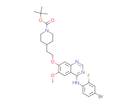tert-butyl 4-[2-({4-[(4-bromo-2-fluorophenyl)amino]-6-methylquinazolin-7-yl}oxy)ethyl]piperidine-1-carboxylate