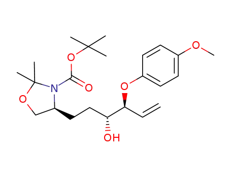 (3R,4S)-1-[(4S)-3-(tert-butoxycarbonyl)-2,2-dimethyloxazolidin-4-yl]-4-(4-methoxyphenoxy)hex-5-en-3-ol