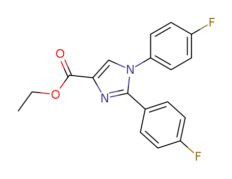 1H-Imidazole-4-carboxylic acid, 1,2-bis(4-fluorophenyl)-, ethyl ester