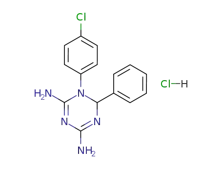 1-(4'-chlorophenyl)-2-phenyl-4,6-diamino-1,2-dihydro-1,3,5-triazine hydrochloride