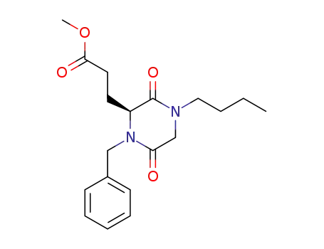 methyl (S)-3-(1-benzyl-4-butyl-3,6-dioxopiperazin-2-yl)propionate
