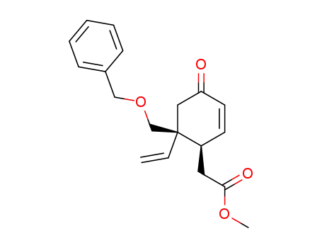 ((1R,6R)-6-Benzyloxymethyl-4-oxo-6-vinyl-cyclohex-2-enyl)-acetic acid methyl ester