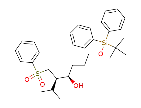 (4R,5R)-5-Benzenesulfonylmethyl-1-(tert-butyl-diphenyl-silanyloxy)-6-methyl-heptan-4-ol