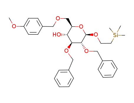 2-(trimethylsilyl)ethyl 2,3-di-O-benzyl-6-O-(4-methoxybenzyl)-β-D-glucopyranoside