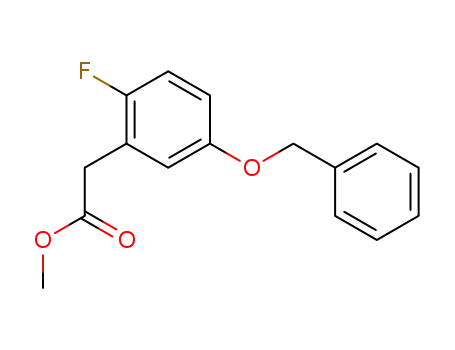 (2-fluoro-5-benzyloxyphenyl)acetic acid methyl ester