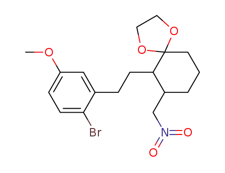 6-[2-(2-bromo-5-methoxyphenyl)ethyl]-7-(nitromethyl)-1,4-dioxaspiro[4,5]decane