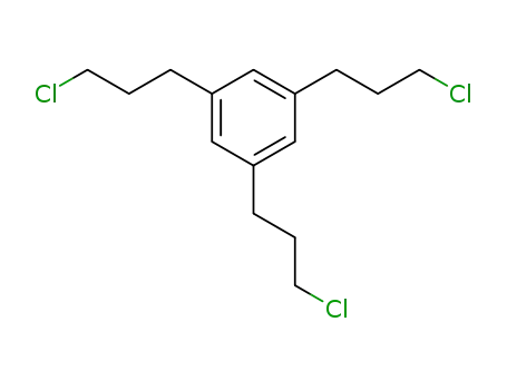 Molecular Structure of 13854-07-4 (Benzene, 1,3,5-tris(3-chloropropyl)-)