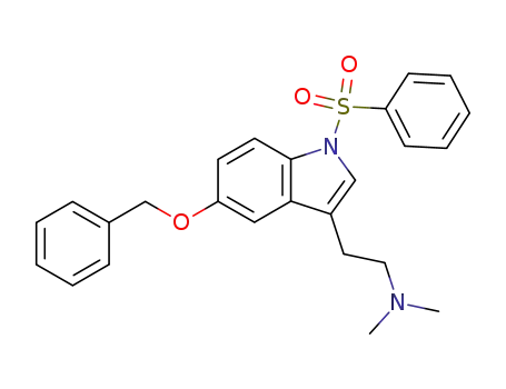 Molecular Structure of 297751-70-3 (5-benzyloxy-3-dimethylaminoethyl-1-phenylindole)