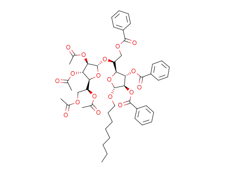 octyl 5-O-(2,3,5,6-tetra-O-acetyl-β-D-galactofuranosyl)-2,3,6-tri-O-benzoyl-β-D-galactofuranoside