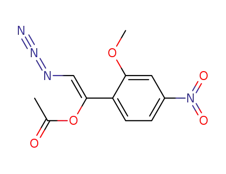 Acetic acid (Z)-2-azido-1-(2-methoxy-4-nitro-phenyl)-vinyl ester