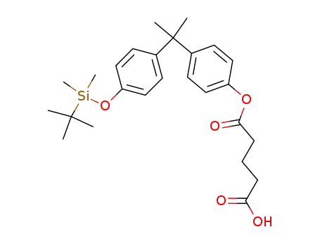 5-{4-[1-(4-{[tert-butyl(dimethyl)silyl]oxy}phenyl)-1-methylethyl]phenoxy}-5-oxopentanoic acid