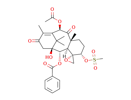 2-benzoyl-9-oxo-10-acetyl-4α(20)-epoxy-5-mesyltaxicine I
