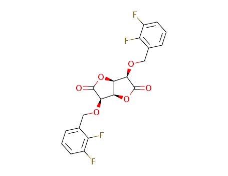 (3R,3aR,6R,6aR)-3,6-Bis-(2,3-difluoro-benzyloxy)-tetrahydro-furo[3,2-b]furan-2,5-dione