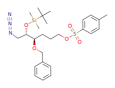 Toluene-4-sulfonic acid (4R,5S)-6-azido-4-benzyloxy-5-(tert-butyl-dimethyl-silanyloxy)-hexyl ester