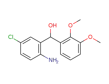Molecular Structure of 152911-54-1 ((+/-)-2-amino-5-chloro-α-(2,3-dimethoxyphenyl)benzyl alcohol)