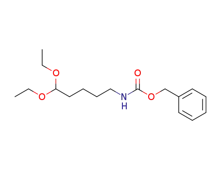 Molecular Structure of 493009-88-4 (Carbamic acid, (5,5-diethoxypentyl)-, phenylmethyl ester)