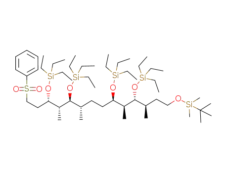 [(3S,4R,5S,6S,9R,10S,11R,12R)-14-(tert-Butyl-dimethyl-silanyloxy)-4,6,10,12-tetramethyl-3,5,9,11-tetrakis-triethylsilanyloxy-tetradecane-1-sulfonyl]-benzene