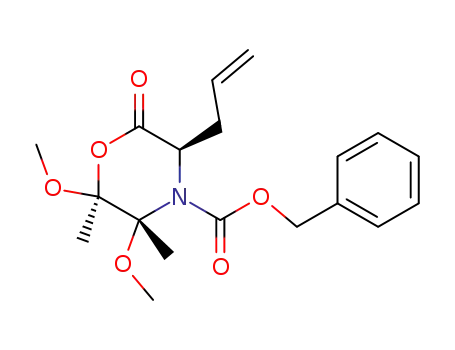 4-Morpholinecarboxylic acid,
2,3-dimethoxy-2,3-dimethyl-6-oxo-5-(2-propenyl)-, phenylmethyl ester,
(2S,3R,5R)-