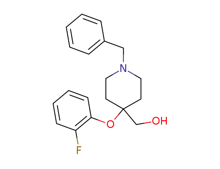 4-Piperidinemethanol, 4-(2-fluorophenoxy)-1-(phenylmethyl)-