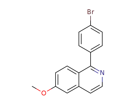 Molecular Structure of 579815-94-4 (Isoquinoline, 1-(4-bromophenyl)-6-methoxy-)