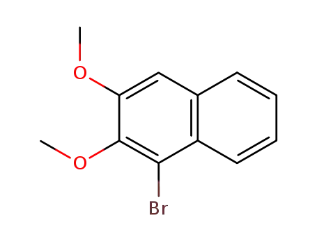 Molecular Structure of 222555-02-4 (1-BROMO-2 3-DIMETHOXYNAPHTHALENE  97)