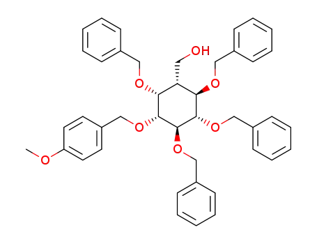 (-)-2,4,5,6-tetra-O-benzyl-1-O-(p-methoxybenzyl)-3-deoxy-3-hydroxymethyl-myo-inositol