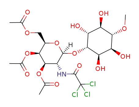 3,4,6-tri-O-acetyl-2-deoxy-2-trichloroacetamido-D-galactopyranosyl-β(1->6)-3-O-methyl-D-chiro-inositol