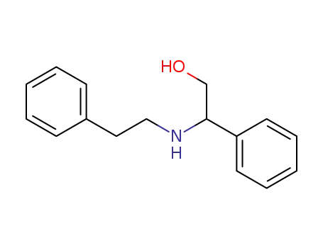 Molecular Structure of 4164-15-2 (Benzeneethanol, b-[(2-phenylethyl)amino]-)
