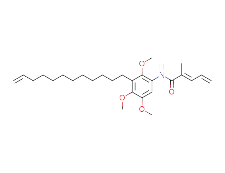 2-methylpenta-2,4-dienoic acid (2,4,5-trimethoxy-3-dodec-11-enylphenyl)amide