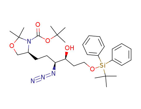 (3S,4S)-4-azido-6-[(4S)-3-(tert-butoxycarbonyl)-2,2-dimethyloxazolidin-4-yl]-1-[(tert-butyldiphenylsilyl)oxy]hexan-3-ol