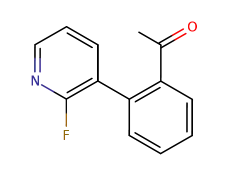 Molecular Structure of 198877-79-1 (1-[2-(fluoro-3-pyridinyl)phenyl]ethanone)