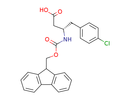 (S)-3-((((9H-Fluoren-9-yl)methoxy)carbonyl)amino)-4-(4-chlorophenyl)butanoic acid