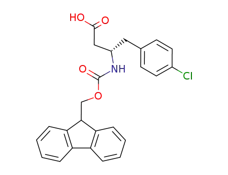 (R)-3-((((9H-Fluoren-9-yl)methoxy)carbonyl)amino)-4-(4-chlorophenyl)butanoic acid