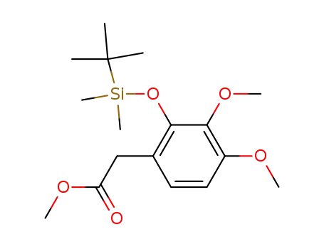 methyl 2-tert-butyldimethylsilyloxy-3,4-dimethoxyphenylacetate