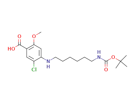 Benzoic acid,
5-chloro-4-[[6-[[(1,1-dimethylethoxy)carbonyl]amino]hexyl]amino]-2-meth
oxy-