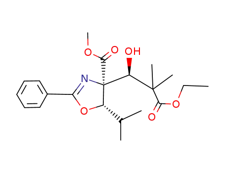 (4S,5S)-4-((S)-2-Ethoxycarbonyl-1-hydroxy-2-methyl-propyl)-5-isopropyl-2-phenyl-4,5-dihydro-oxazole-4-carboxylic acid methyl ester