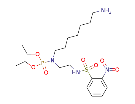 (7-amino-heptyl)-[2-(2-nitro-benzenesulfonylamino)-ethyl]-phosphoramidic acid diethyl ester