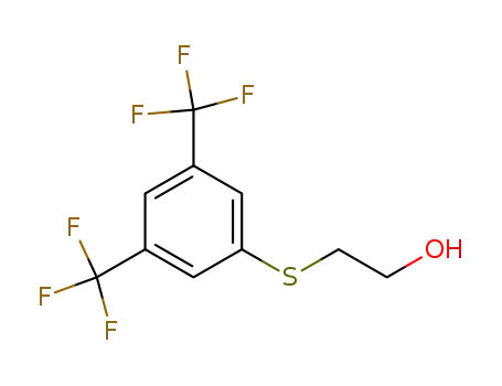 Molecular Structure of 450409-97-9 (3,5-BIS(TRIFLUOROMETHYL)PHENYLTHIOETHANOL)