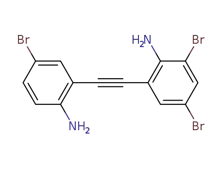 Molecular Structure of 543740-87-0 (2-[(2-amino-5-bromophenyl)ethynyl]-4,6-dibromophenylamine)