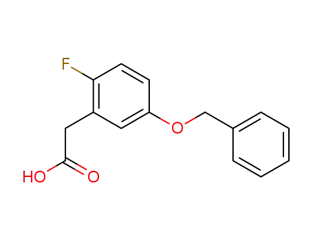 Molecular Structure of 459215-67-9 (2-(5-(benzyloxy)-2-fluorophenyl)acetic acid)