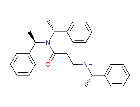 Molecular Structure of 364783-05-1 (Propanamide,
N,N-bis[(1R)-1-phenylethyl]-3-[[(1S)-1-phenylethyl]amino]-)