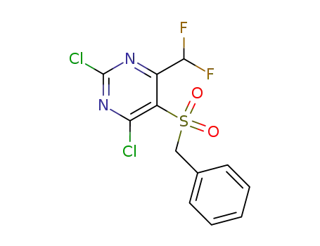 5-(benzylsulfonyl)-2,4-dichloro-6-(difluoromethyl)pyrimidine