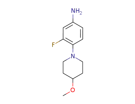 3-Fluoro-4-(4-methoxy-1-piperidinyl)benzenamine