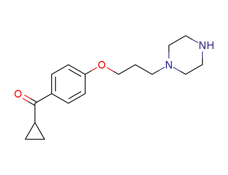 Methanone, cyclopropyl[4-[3-(1-piperazinyl)propoxy]phenyl]-