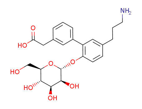 {3-[5-(3-aminopropyl)-2-(α-D-mannopyranosyloxy)phenyl]phenyl}acetic acid