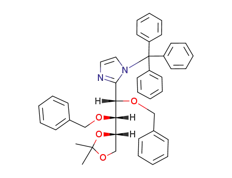 2-[(1S,2R)-1,2-Bis-benzyloxy-2-((S)-2,2-dimethyl-[1,3]dioxolan-4-yl)-ethyl]-1-trityl-1H-imidazole