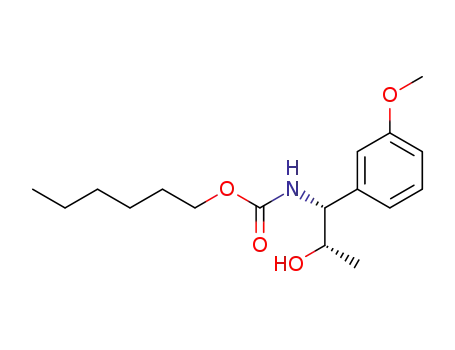 Molecular Structure of 289051-64-5 (hexyl (1R,2S)-2-hydroxy-1-(3-methoxyphenyl)propylcarbamate)