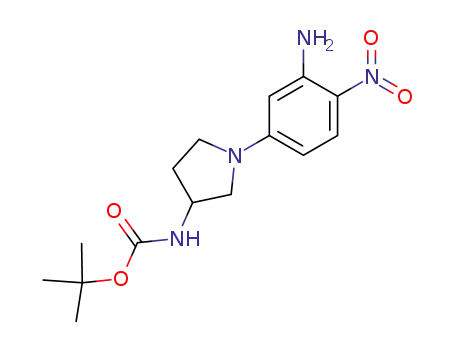 Carbamic acid, [1-(3-amino-4-nitrophenyl)-3-pyrrolidinyl]-,
1,1-dimethylethyl ester