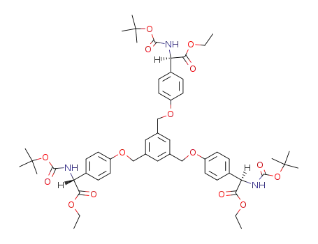 (4-{3,5-bis-[4-(<i>tert</i>-butoxycarbonylamino-ethoxycarbonyl-methyl)-phenoxymethyl]-benzyloxy}-phenyl)-<i>tert</i>-butoxycarbonylamino-acetic acid ethyl ester